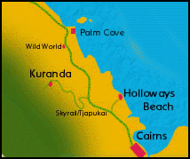 Holloway's Beach Map